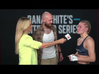 interview with victoria dudakova after the fight at dwcs