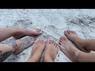 beauty with magic legs have fun on the beach (porn foot fetish handjob domination feet heels sex lesbian bitches)